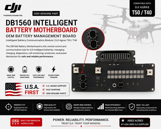 DJI Agras DB1560 intelligent battery motherboard with multi-pin connectors