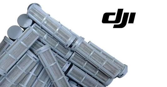 DJI 100 mesh filter set of 5, cylindrical mesh screens close-up