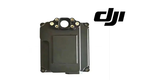 DJI Agras T50 avionics module, black housing with ports