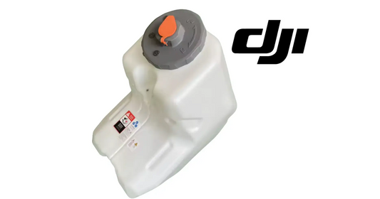 DJI Agras T100 75L OEM white water tank with orange fill cap and side label