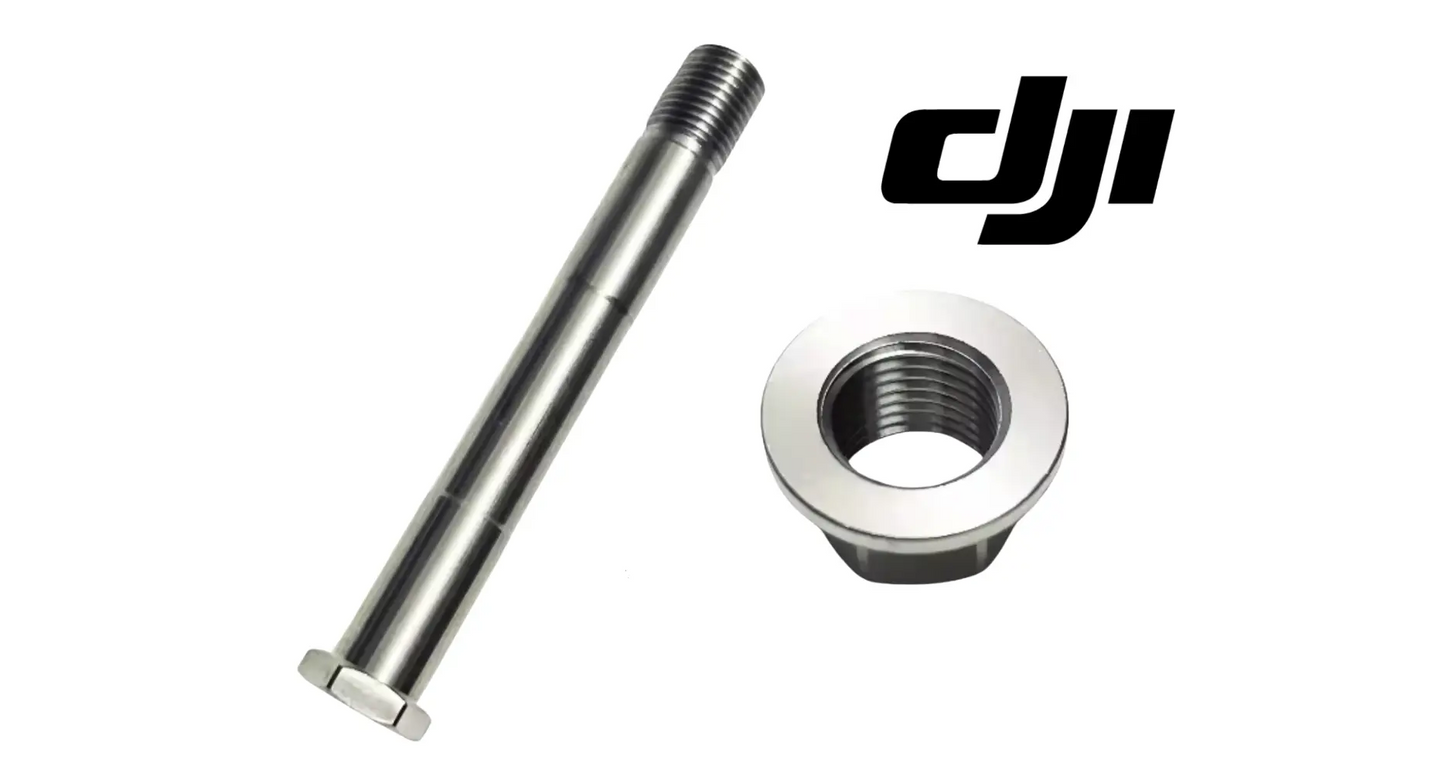DJI Agras T100 boom arm fixing bolt and lock nut assembly