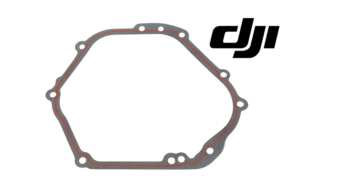DJI crankcase gasket, rounded polygon with bolt holes