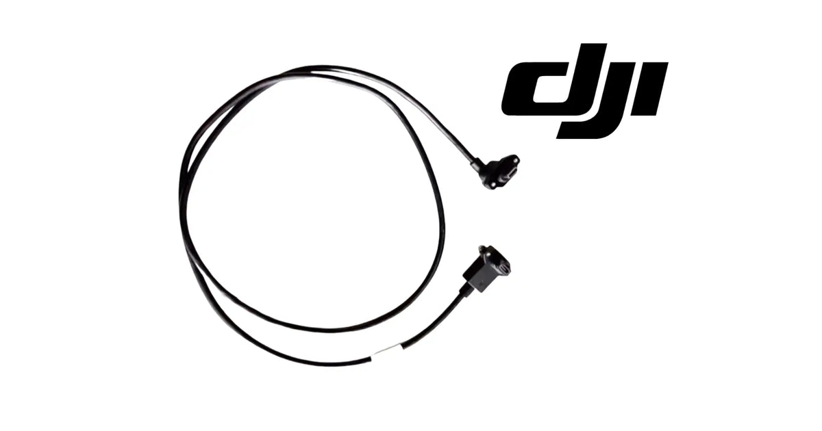 DJI T100 rear radar signal cable with round loop and two small black connectors