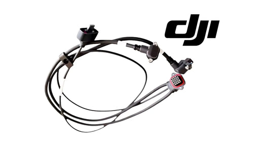 DJI T100 pump flow meter cable assembly with branching black leads and red sensor
