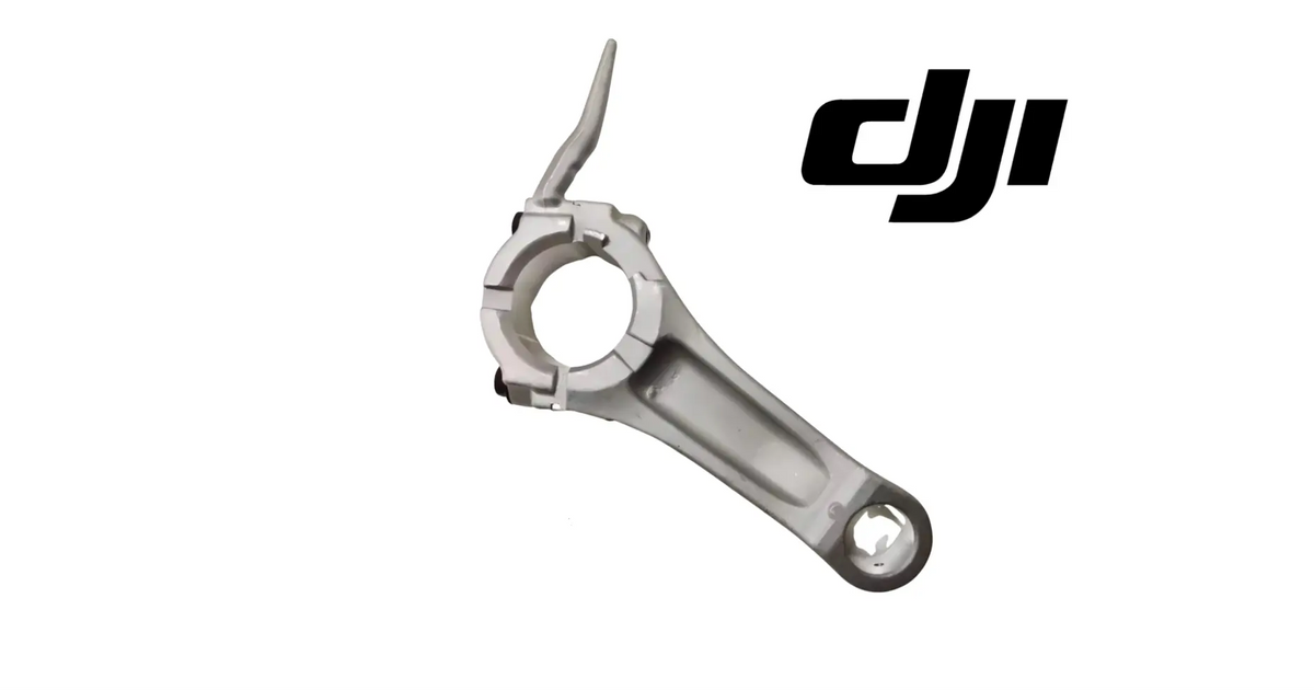 Aluminum connecting rod with circular hub and forked bolt mount