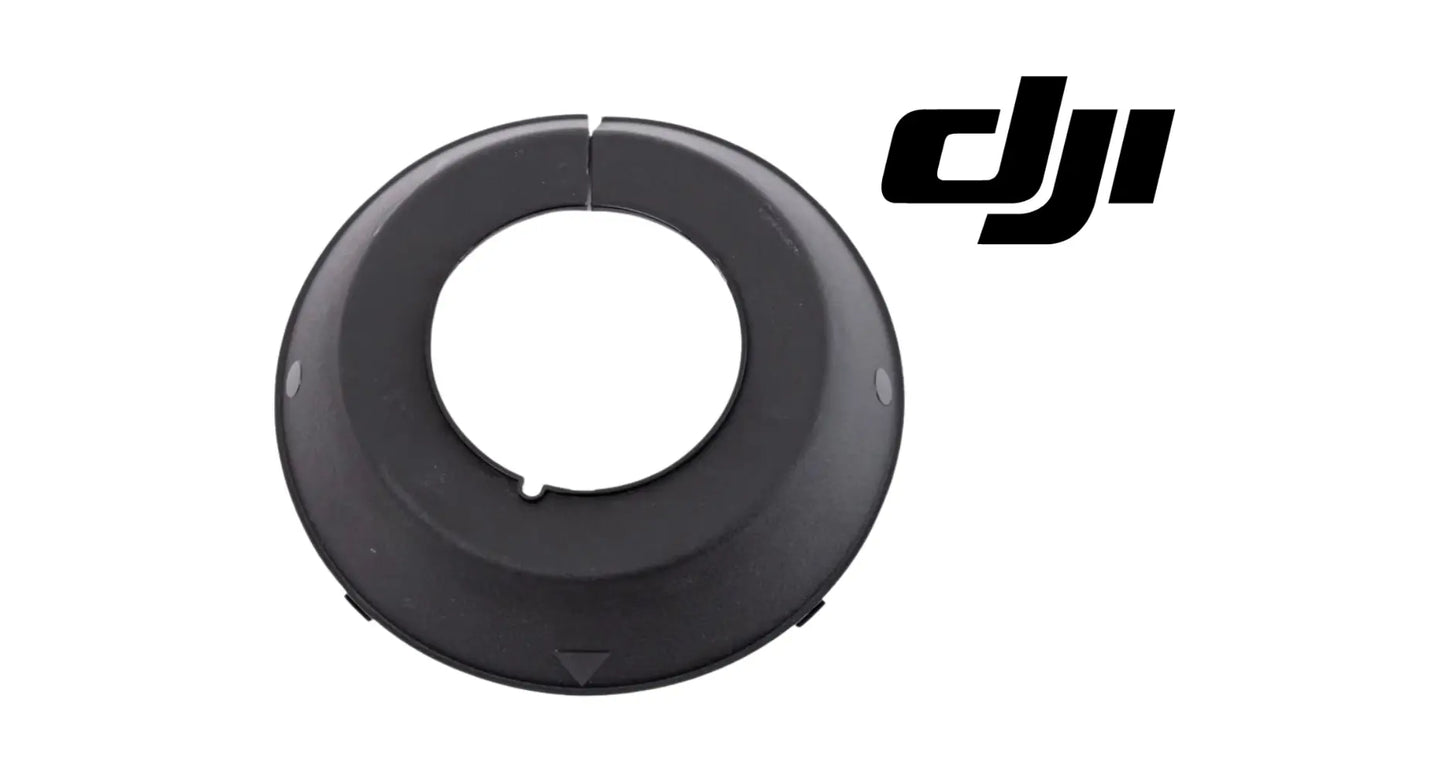 DJI Agras auger motor cover, circular black OEM part with center mounting opening