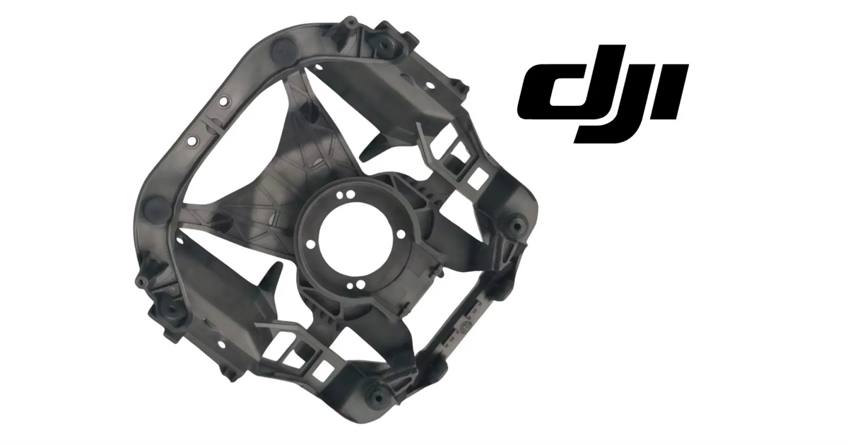 Replacement gimbal damper board in dark gray with circular motor opening