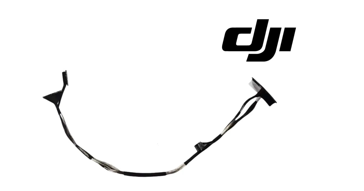 DJI gimbal signal cable with multiple black connector ends, curved wire harness
