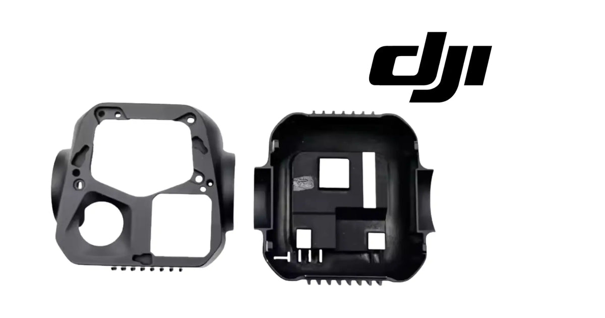 DJI gimbal frame housing set with front frame and inner cover, black and gray