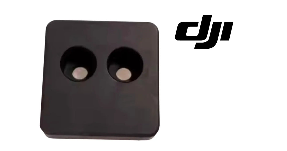 DJI rear tank support cushion pad with two circular holes, black (3 pcs)