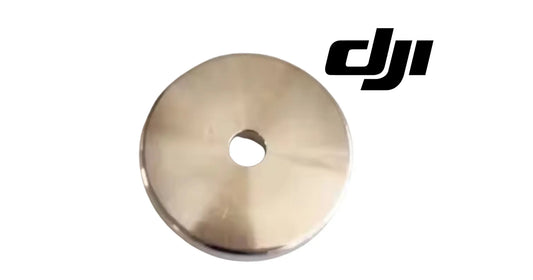 Round metal top cover with centered mounting hole for DJI Agras shock absorber