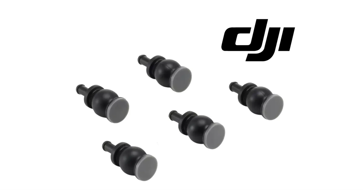 DJI Matrice 400 anti-vibration shock ball set, black rubber dampers with gray tips