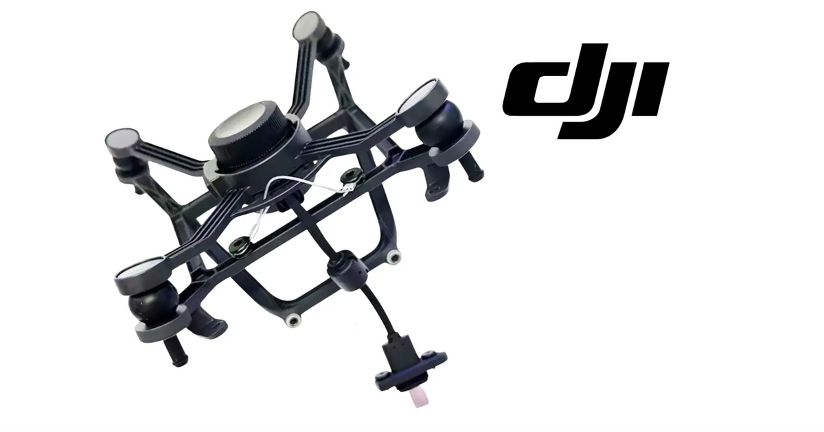 DJI Matrice 400 downward single gimbal connector frame with side arms