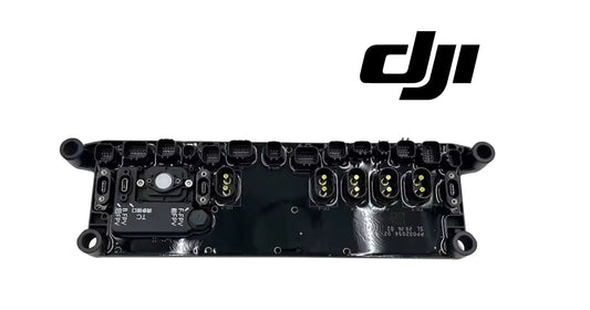 DJI Agras distribution board module PCB, black long board with multiple input sockets