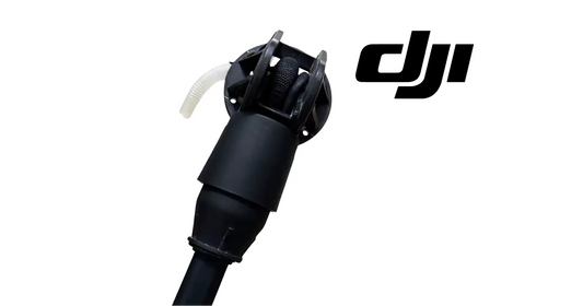 DJI Agras T100 centrifugal spray nozzle set with solenoid valve, side view