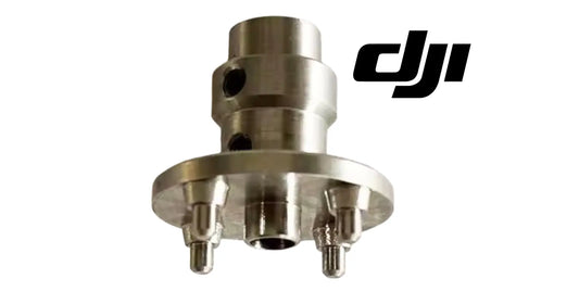 DJI Agras T50 sowing flange, metallic spreader hub with mounting pins
