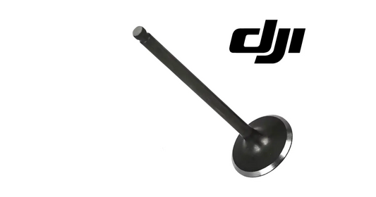 Metal intake valve with long stem and round flange base, DJI OEM
