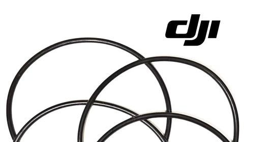 DJI Agras T50 impeller pump sealing rings, multiple black O-rings overlapping