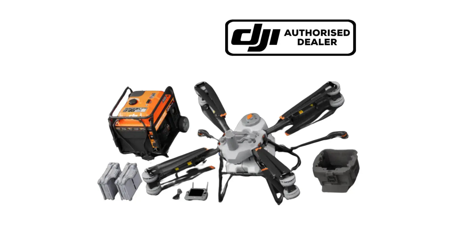 Agro sprayer drone kit with remote, sprayer parts and carry box