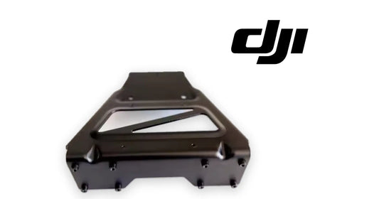 DJI Agras T100 connecting bracket in dark metal, rectangular frame with base mounts
