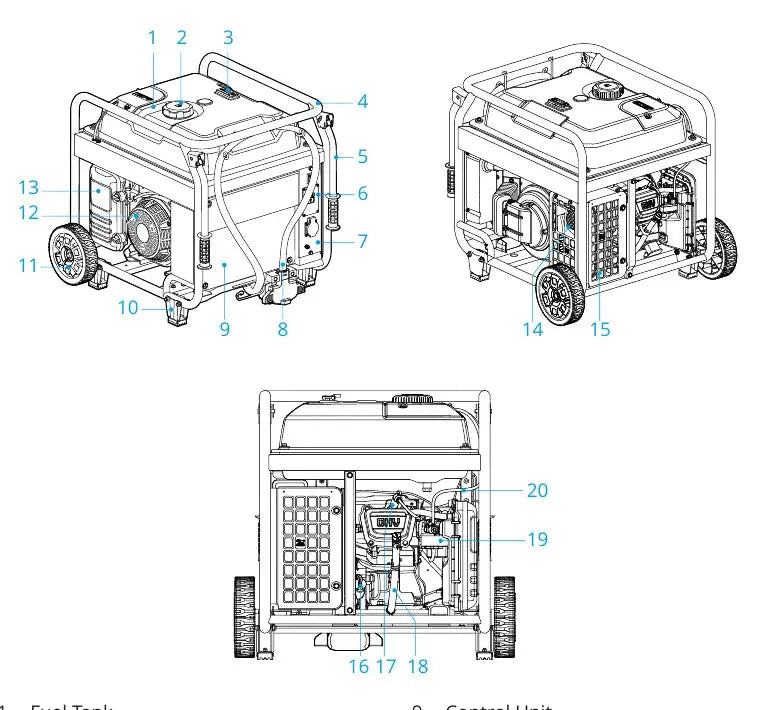 DJI D14000iE manual completo hub