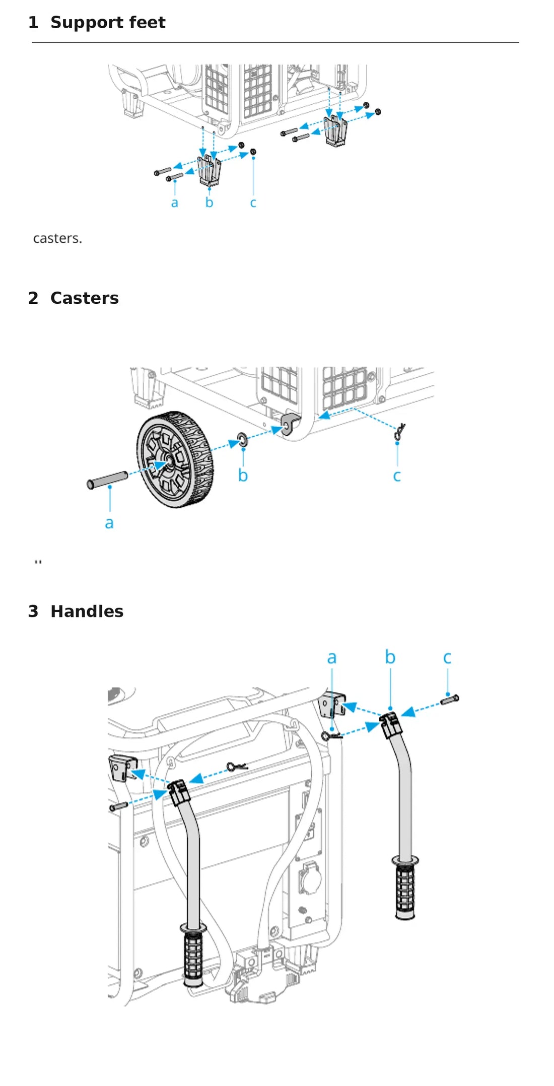 DJI D14000iE generator setup and initial installation