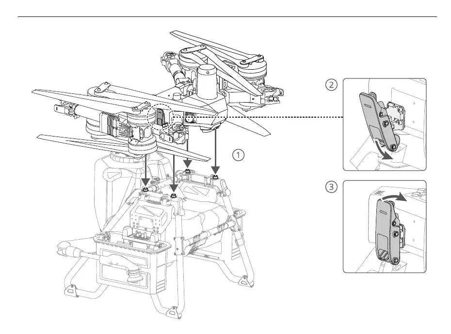 Instalación DJI T100 Dual-Battery Spraying System