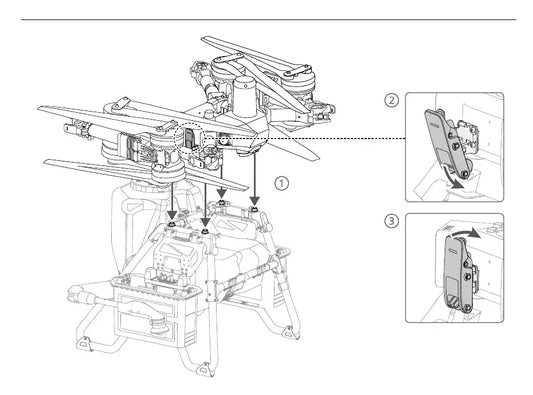 Instalación DJI T100 Dual-Battery Spraying System