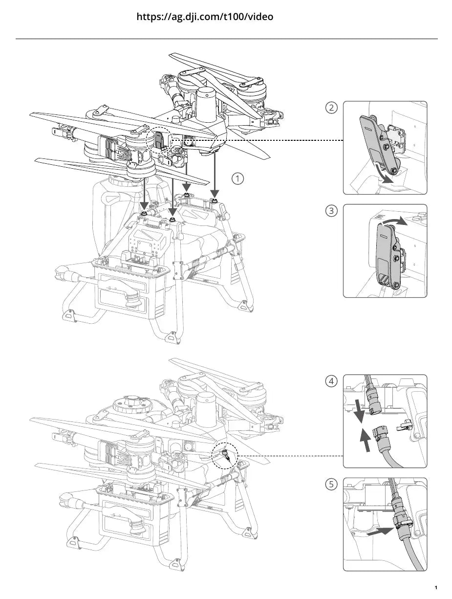 Guia completa DJI T100 Dual-Battery Spraying System LS100-DB