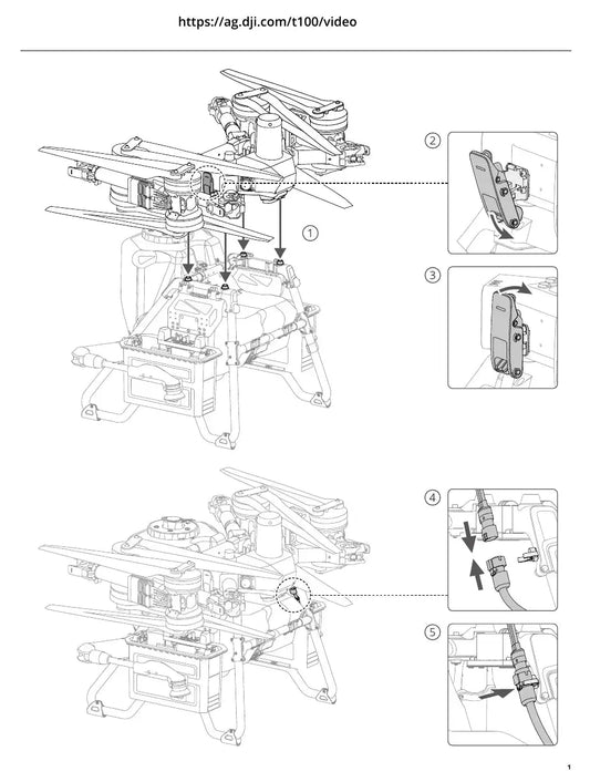 Guia completa DJI T100 Dual-Battery Spraying System LS100-DB