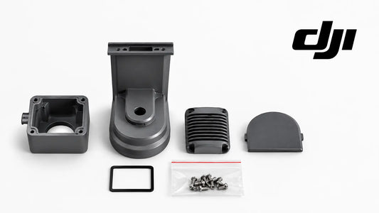 FPV camera housing kit with molded plastic housing, cover, seal and screws