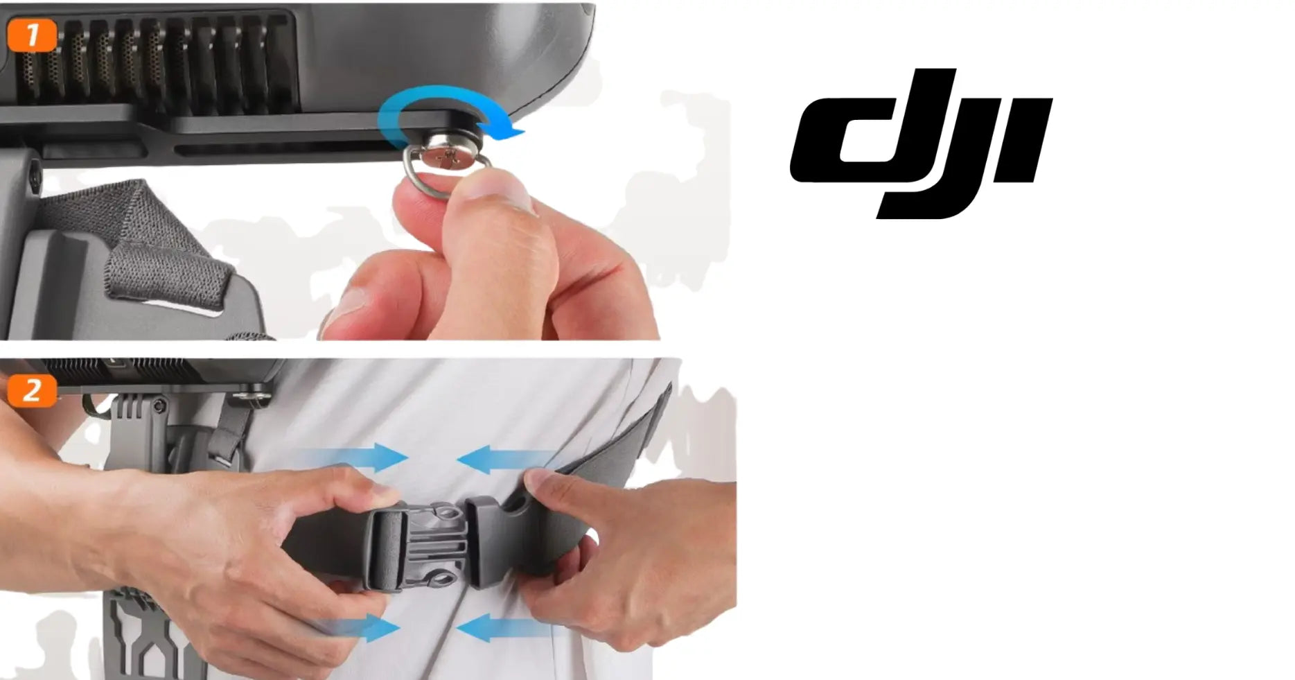 dji mavic air 2 goggles support DJI Agras Remote Controller Mount - Hands Free Support Strap