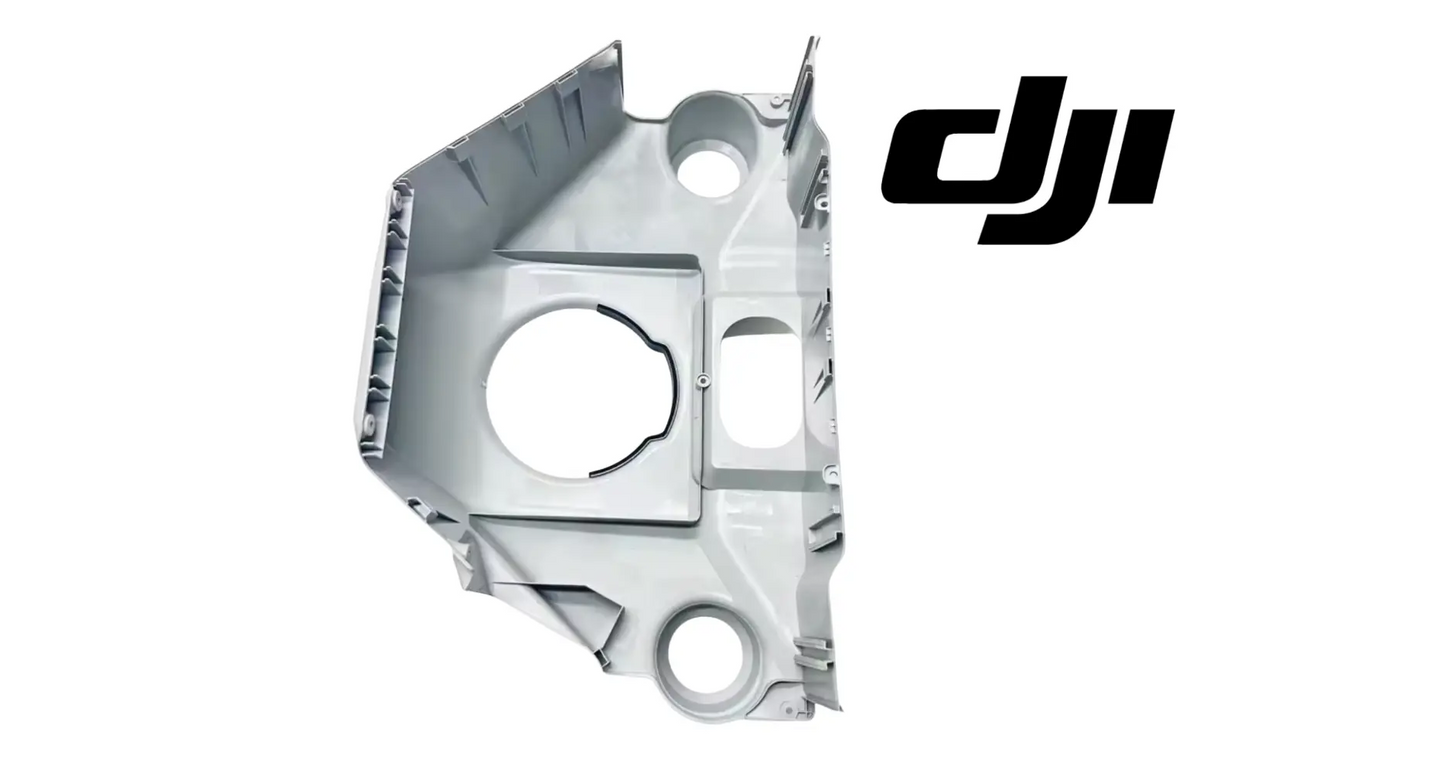 DJI Agras T100 front shell upper cover, light gray, interior side with large round cutout