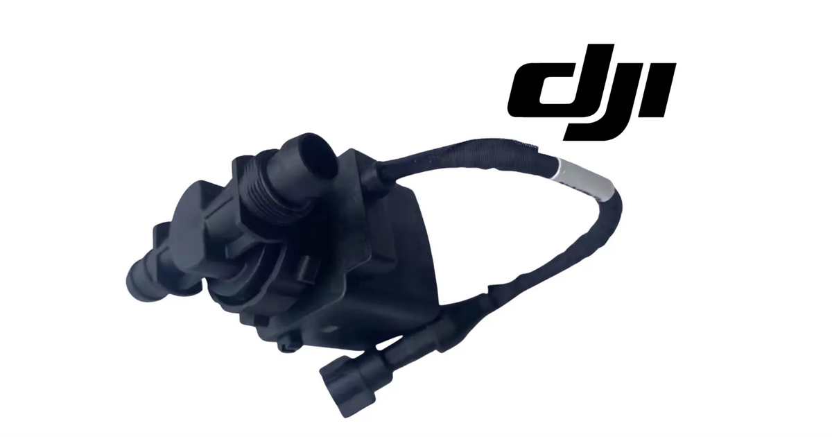 DJI solenoid vent valve module assembly with black valve and white cable loop
