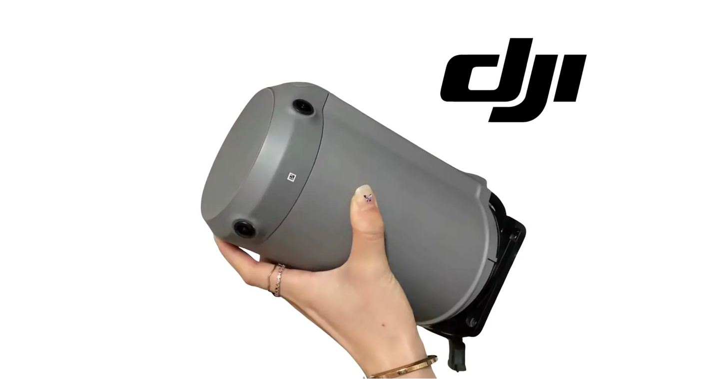 Gray front frame assembly for DJI Agras T100 with mounts