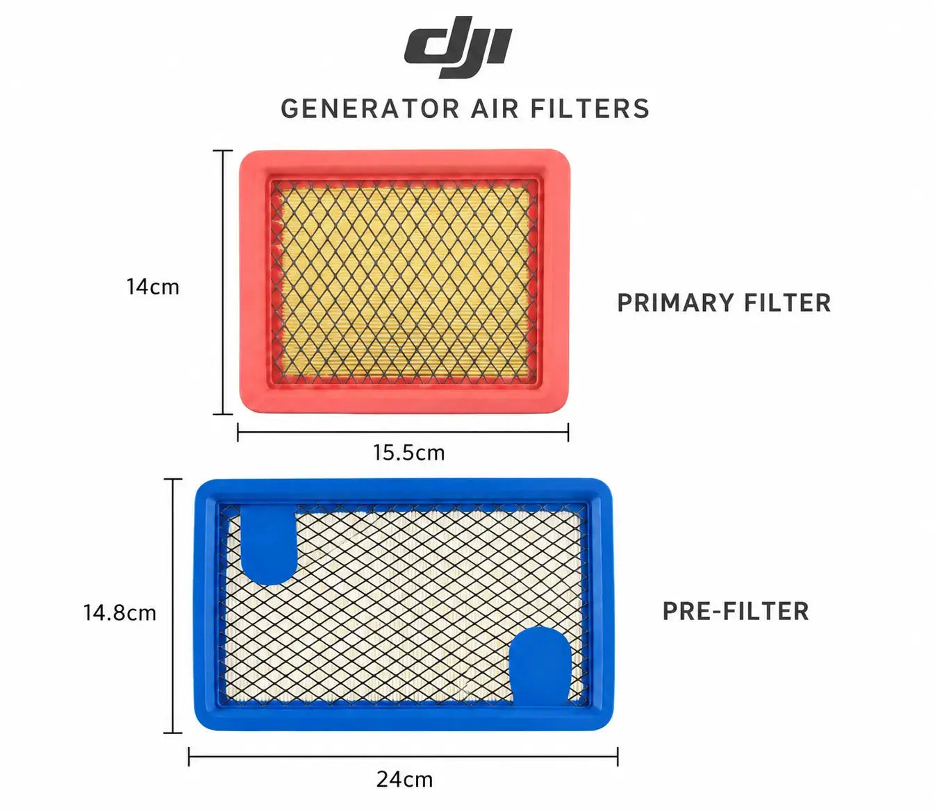 DJI T100 – T50 Original Generator Air Filters (Primary & Pre-Filter) Ares Acres