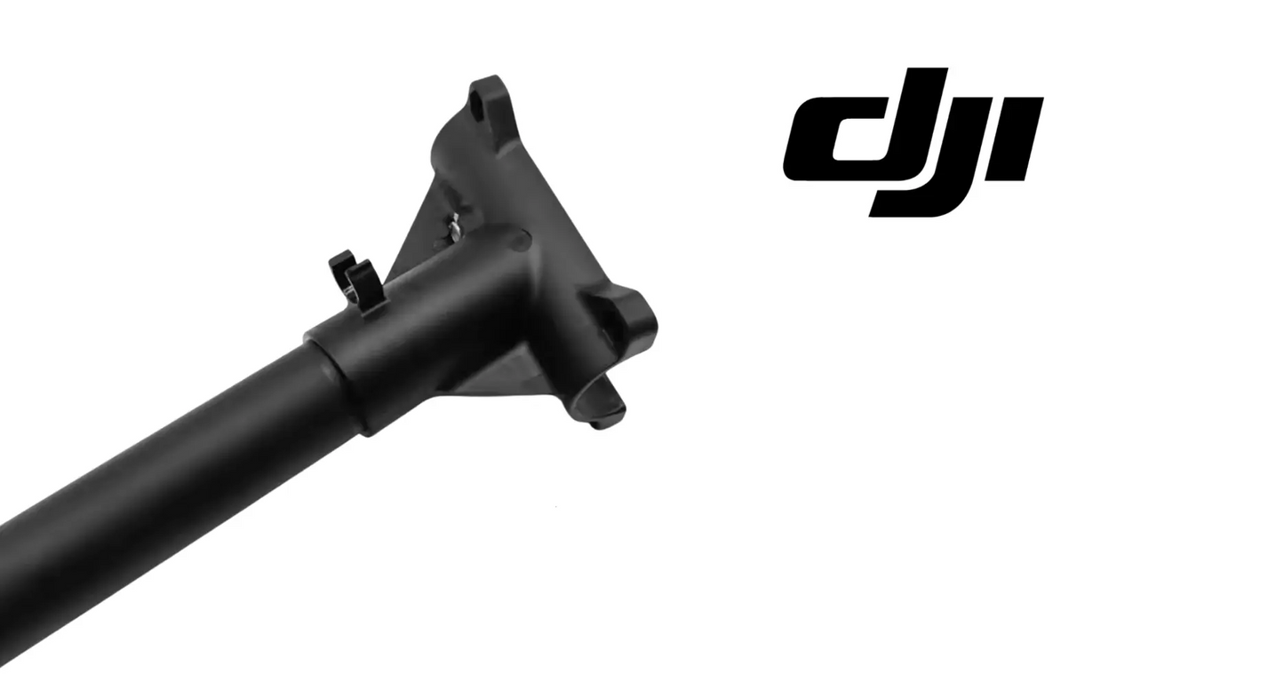 Landing gear cross beam joint with mounting tabs, dark gray DJI Agras part