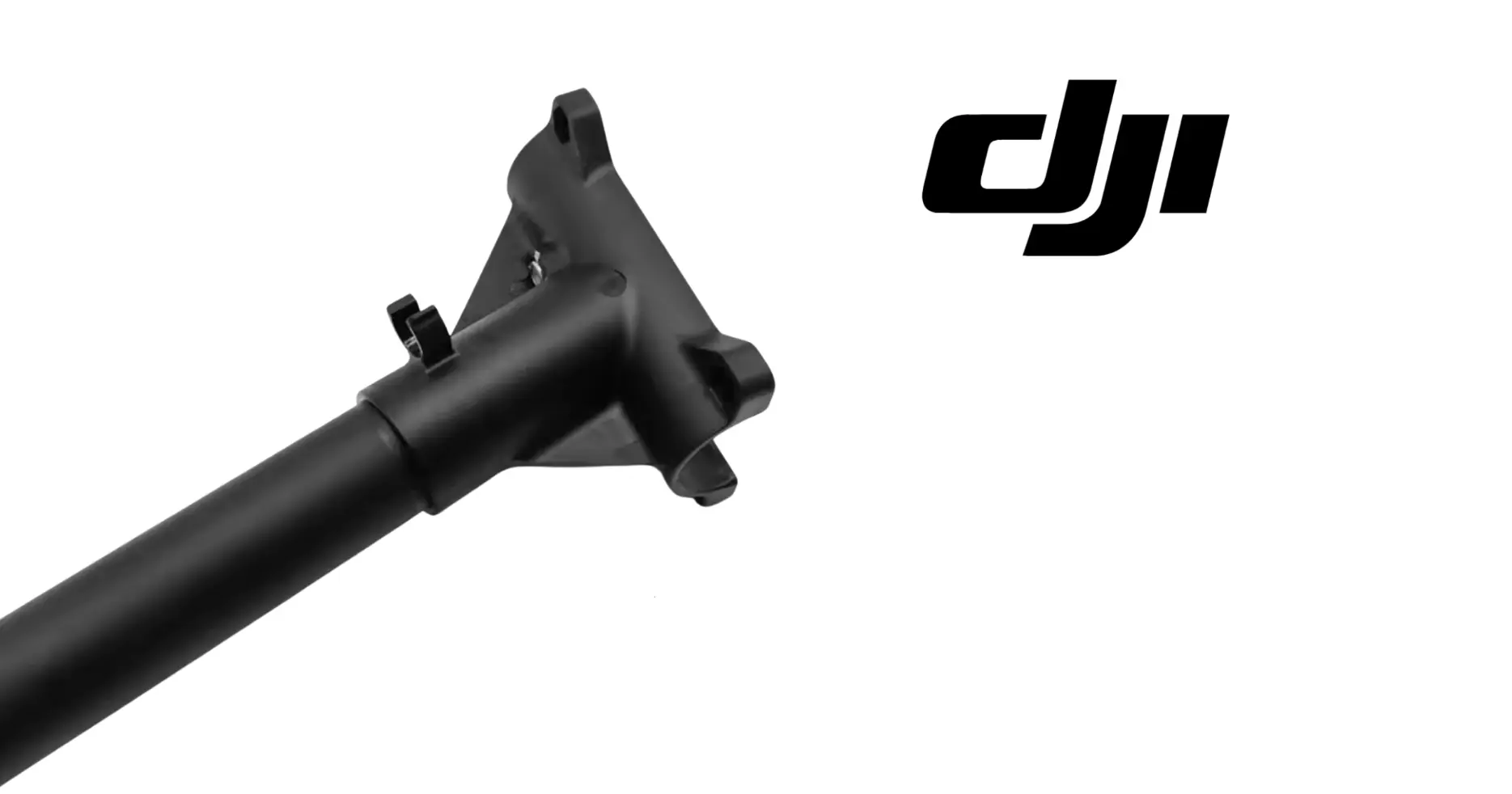 Landing gear cross beam joint with mounting tabs, dark gray DJI Agras part