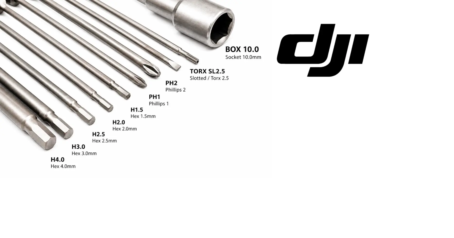 DJI Agras precision tool bits and socket head tools, metal set