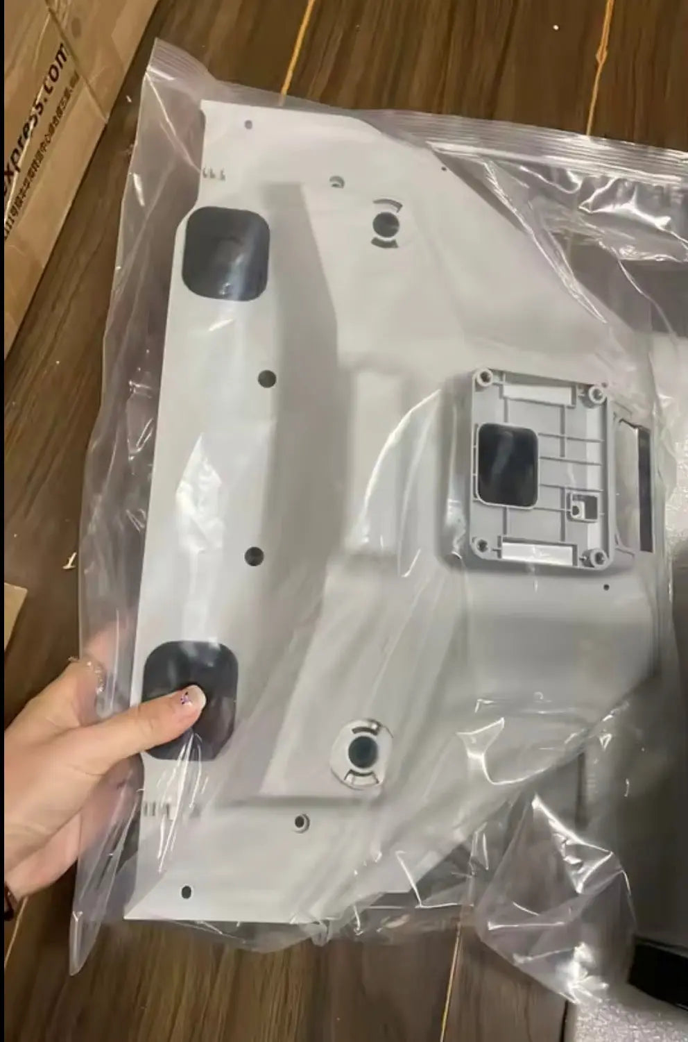 DJI Agras T100 front frame panel set in plastic wrap
