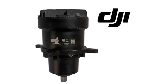 DJI Agras spinner disk motor cylinder housing with front flange, black