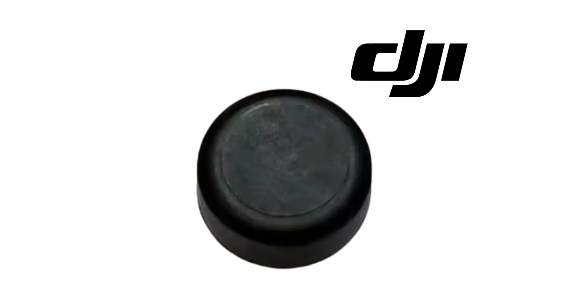 Single black rubber weighing head cap with flat top