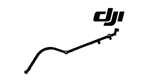 DJI cable clamp bracket, long curved black arm with two mounting ends