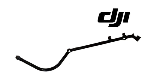 DJI cable clamp bracket, curved black bar with upper mounting tab