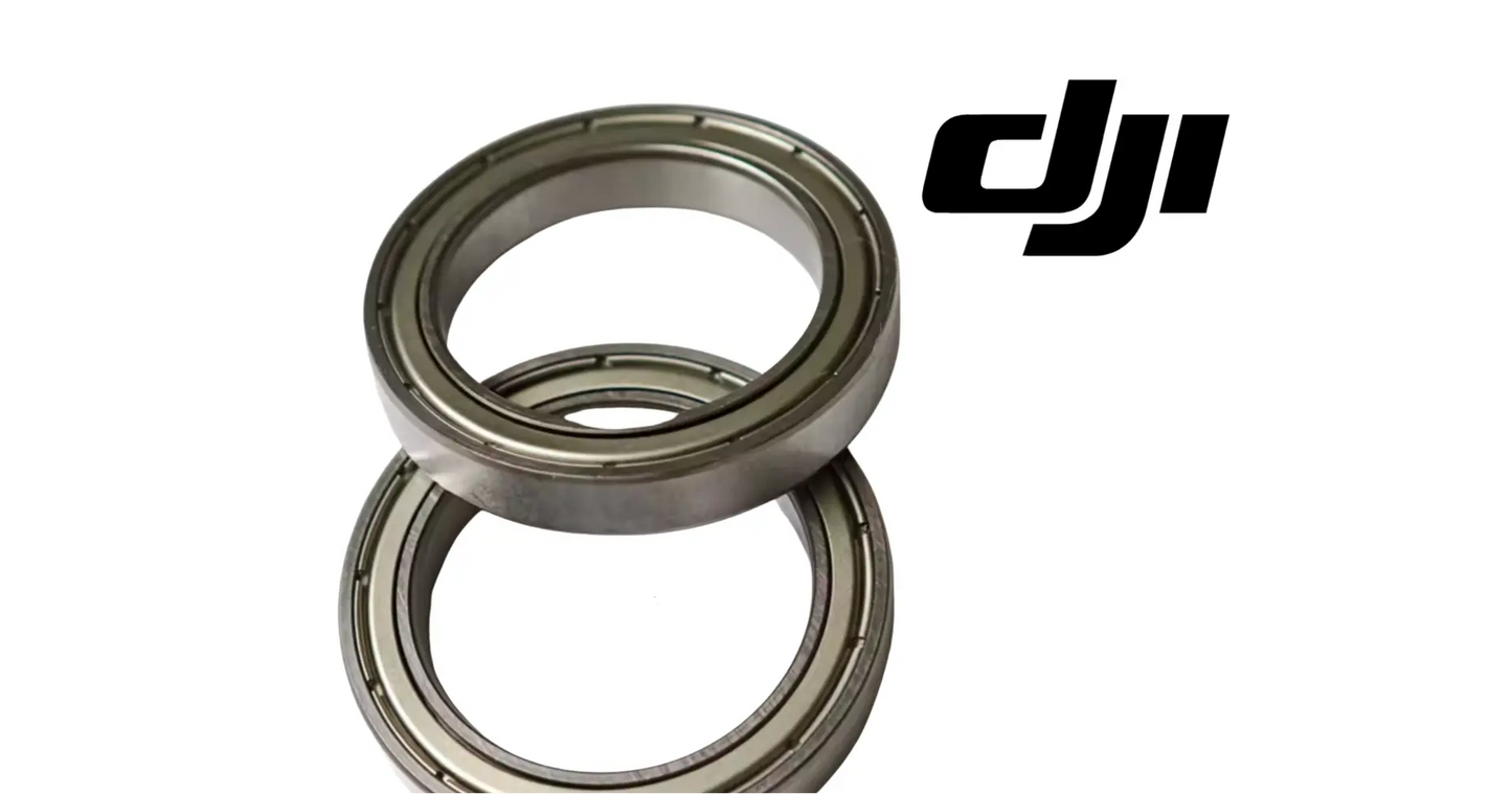 DJI motor bearing set showing two stacked metal rings