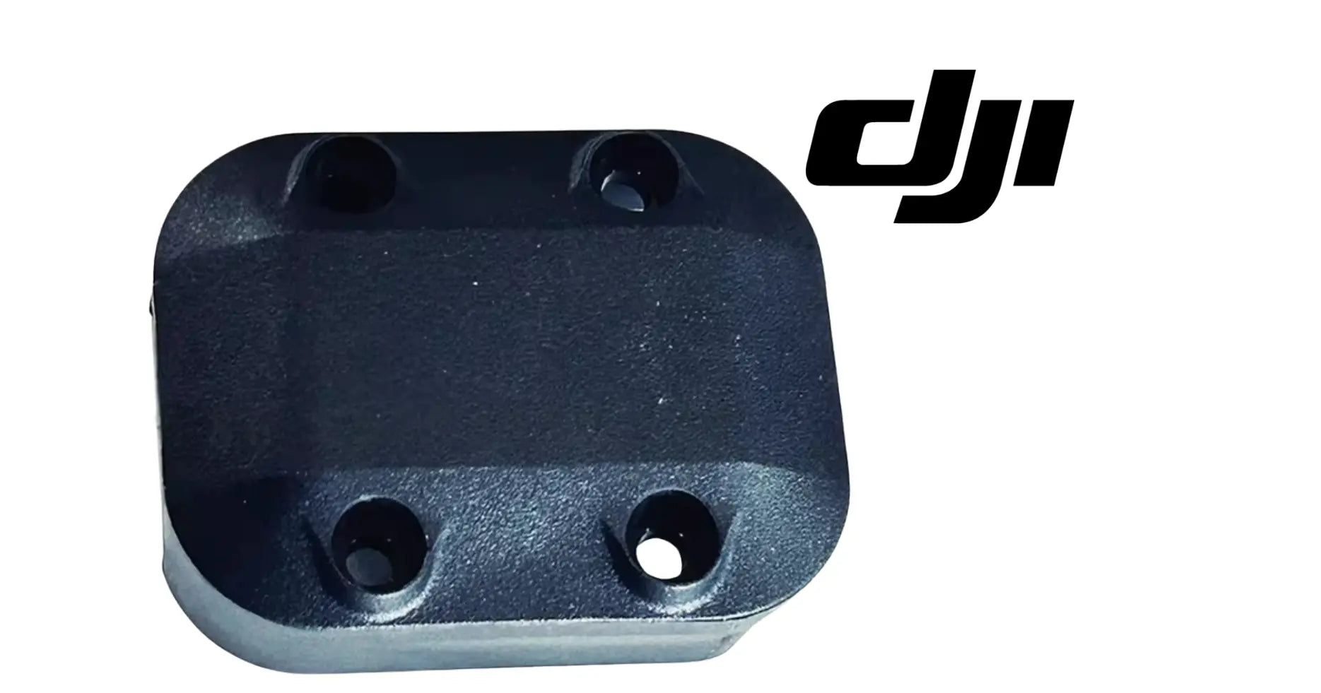 DJI Agras fixed mist spray rod housing seat, dark plastic with mounting holes