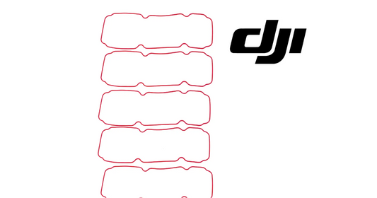 Sealing ring kit, multiple red gasket-shaped rings stacked vertically