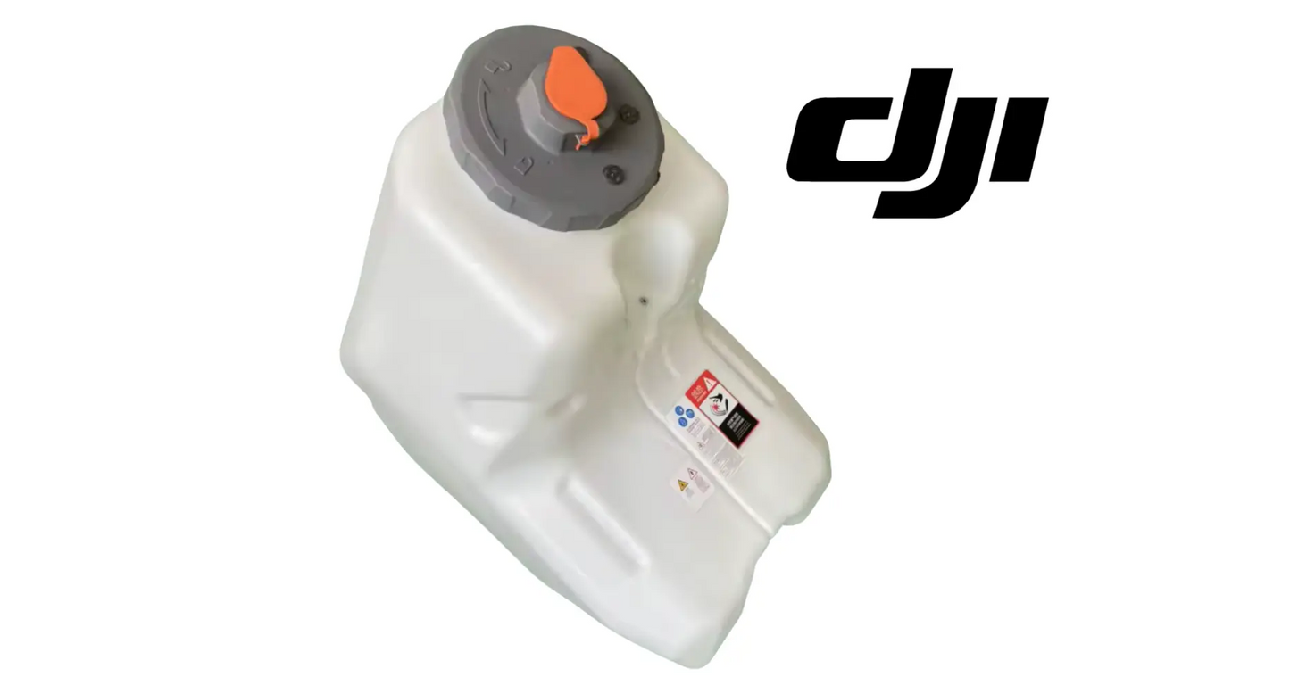 DJI Agras T100 75L OEM white water tank with orange cap and gray lid