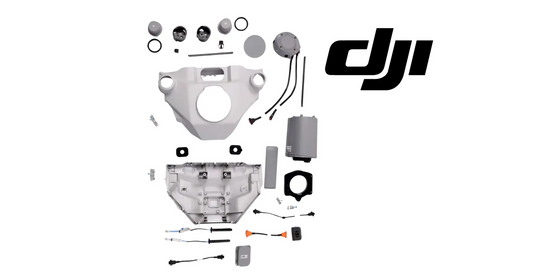 Exploded parts diagram of DJI Agras T100 front frame assembly
