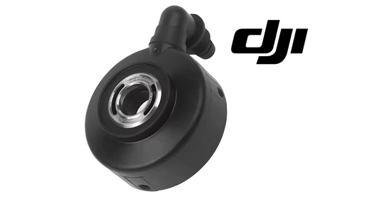 DJI T40 centrifugal nozzle lower cover, black round cap with center opening